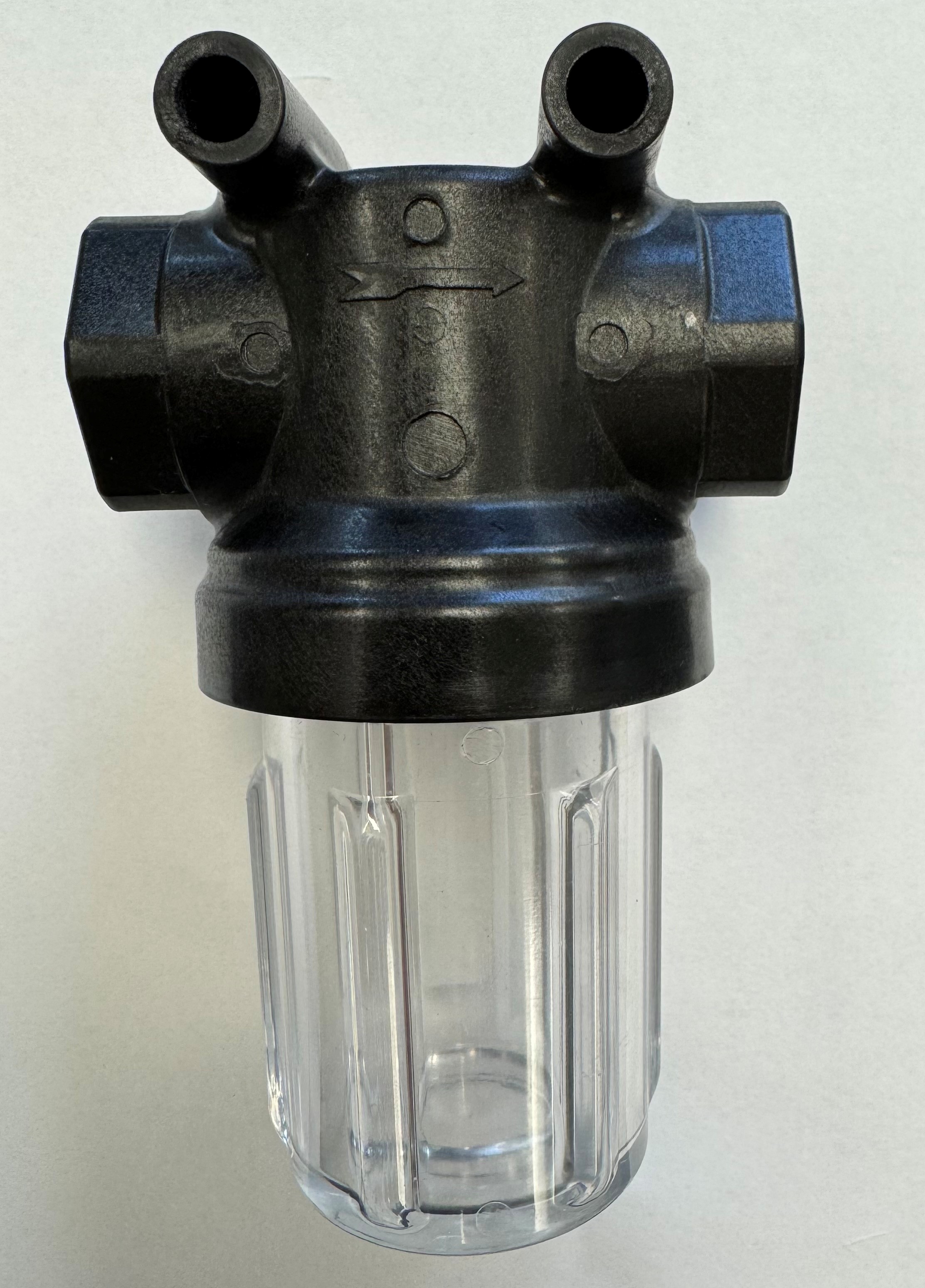 LSTM050C, NPT MINI T 1/2" STRAINER CLEAR BOWL (SCREEN SOLD SEPARATELY)