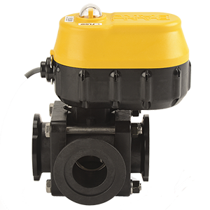 2" PP THRD SL 3-WAY ELEC VALVE X 2" STD PORT FLANGE