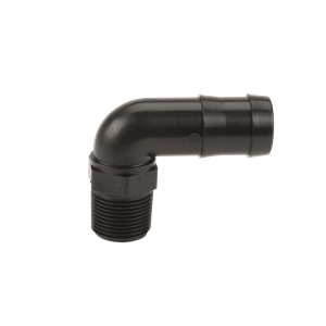 Pipe Fittings: MPT .75 x 1 Inch 90 Degree Hose Shank