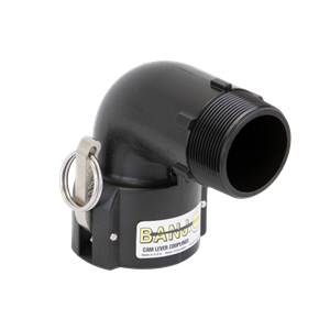 2" 90° Female Coupler X 2" Male Thread Poly Cam Lever Coupling