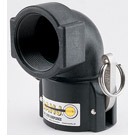 2" PP 90 DEG COUPLER X FEMALE NPT CAM & GROOVE FITTING