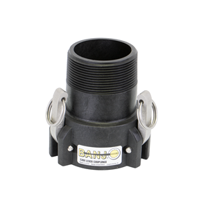 3" Female Coupler X 3" Extended Male Thread Poly Cam Lever Coupling