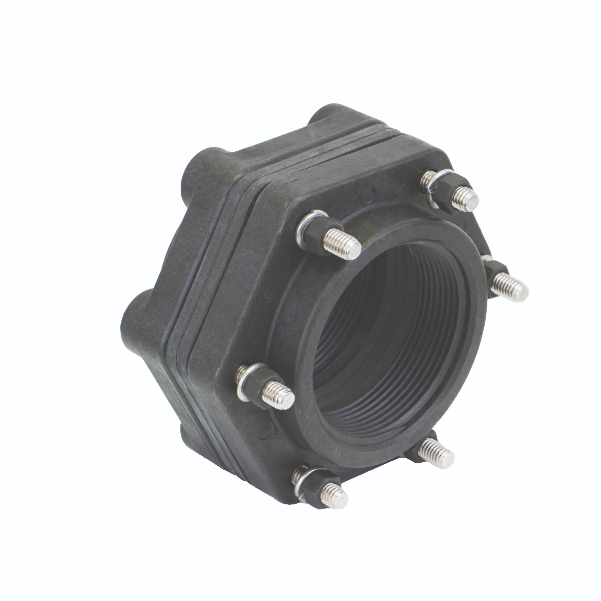 3" X 3" Threaded Bolted Tank Flange With EPDM Gasket