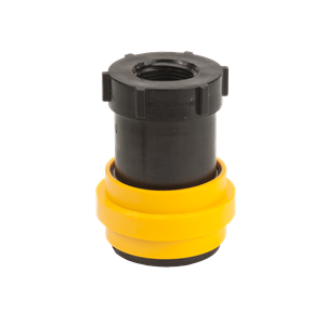 Female Dry Poppet Coupler, 1" Female NPT Threads With FKM Seals