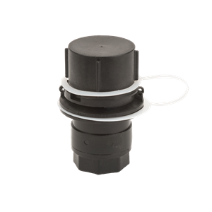 Male Dry Poppet Adapter, With 2" Male Threaded Body 1" Female NPT Threads With FKM Seals