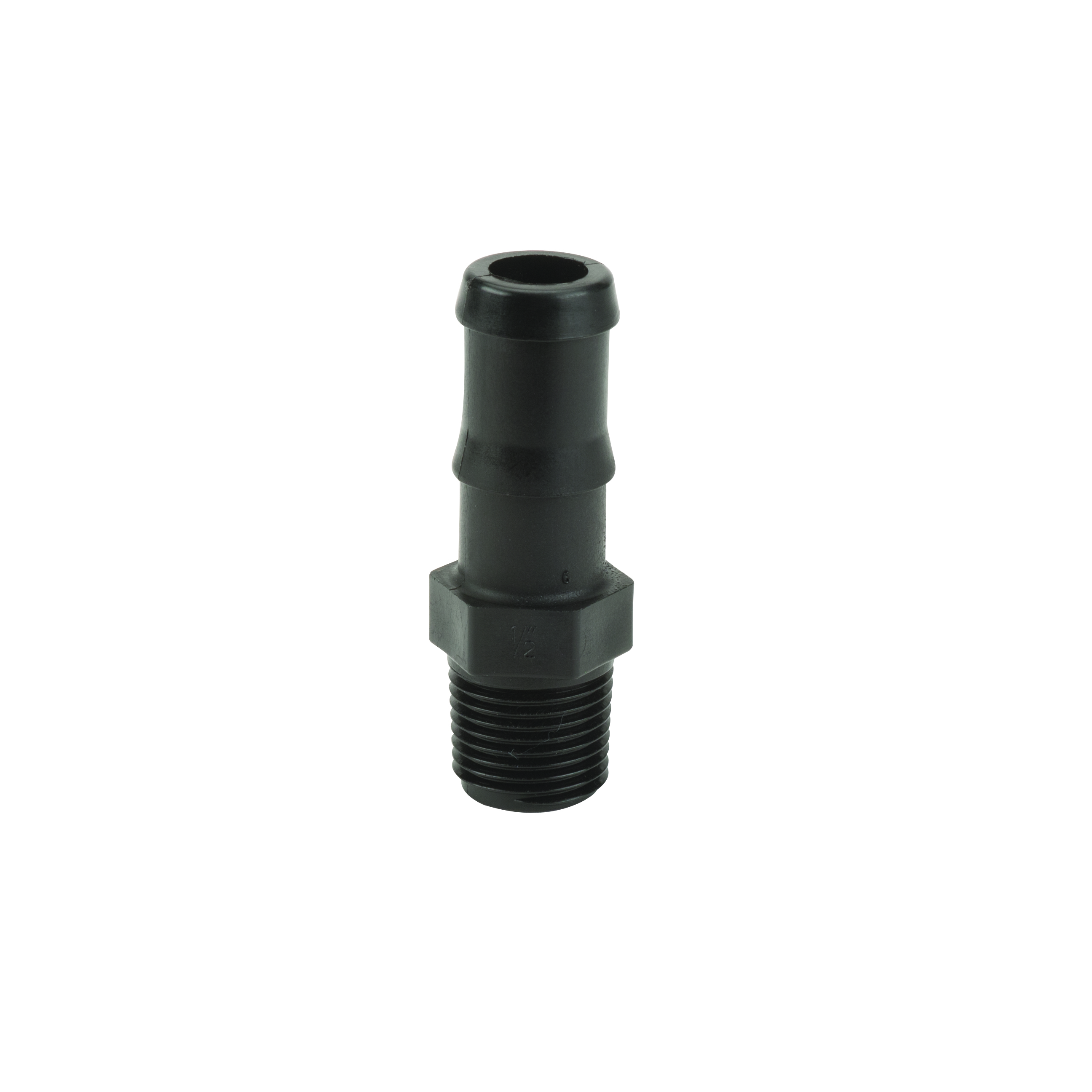 Straight Pipe Fittings: Male Thread .5 Inch x .75 Inch Hose Shank