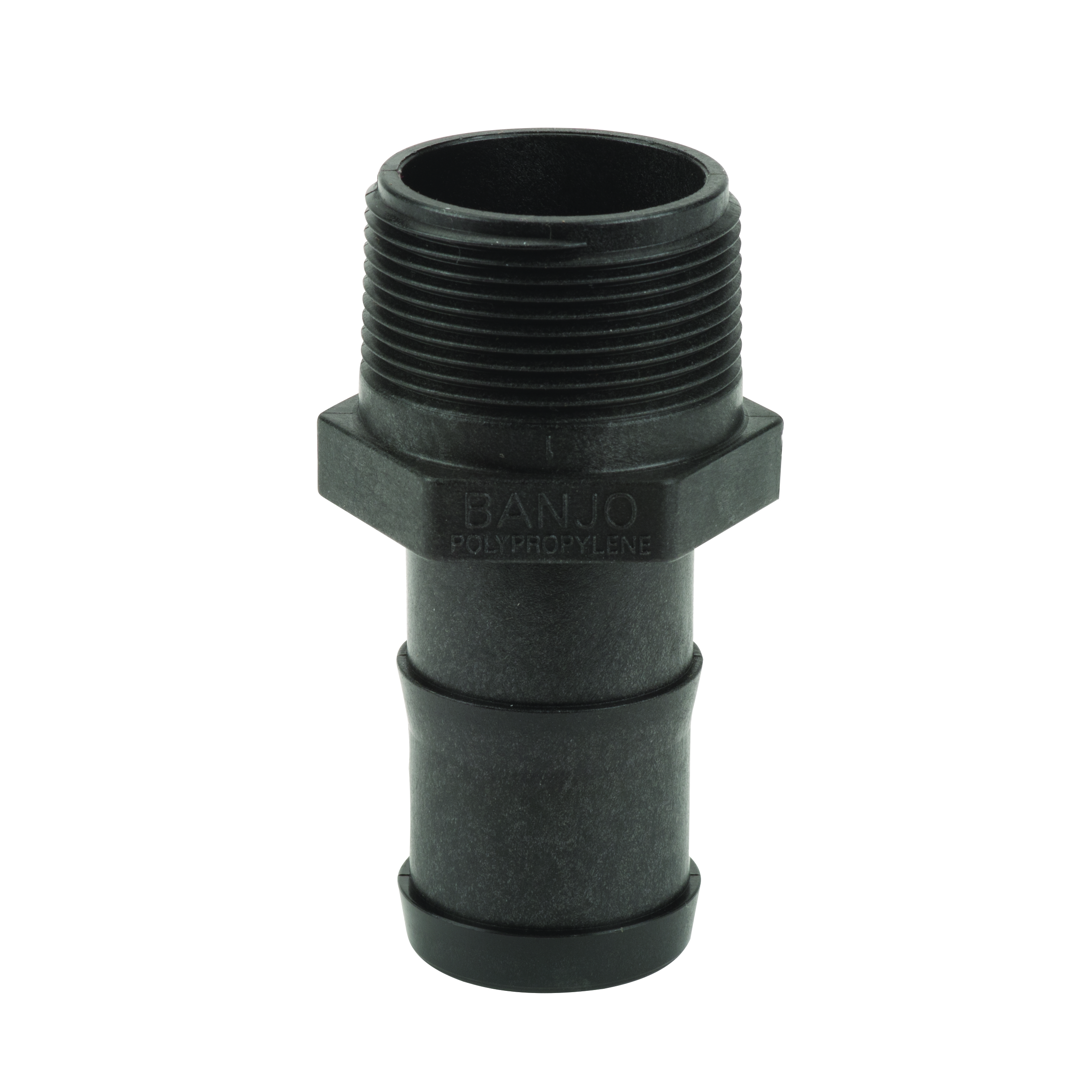 Straight Pipe Fittings: MPT 1.5 x 1.5 Inch Hose Shank