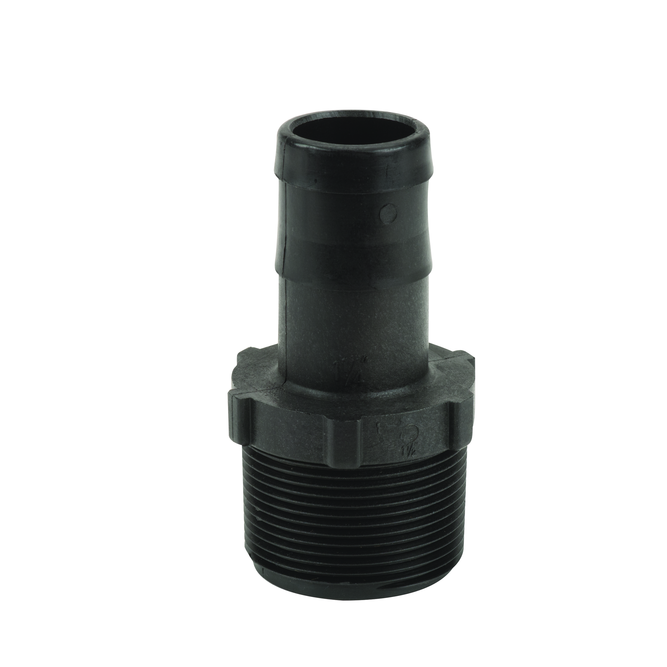 Pipe Fittings: MPT 1.5 x 1.25 Inch Straight Hose Shank