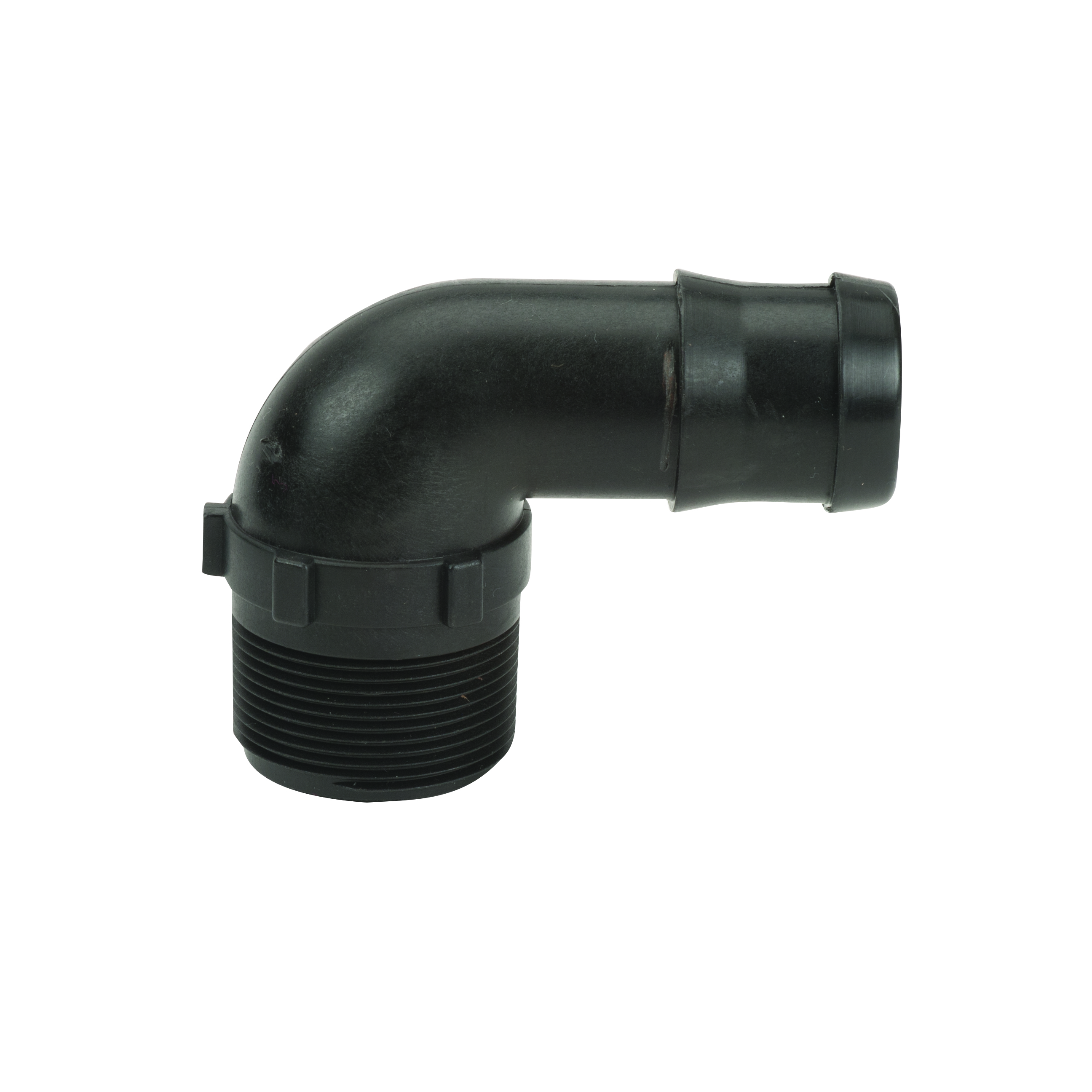 Pipe Fittings: MPT 1.5 x 1.5 Inch Hose Shank 90 Degree