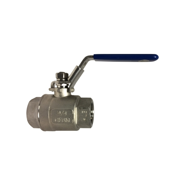 949170 Full Port Two-Piece Ball Valve 1000 PSI 3" Female NPT x 3" Female NPT 316 Stainless Steel