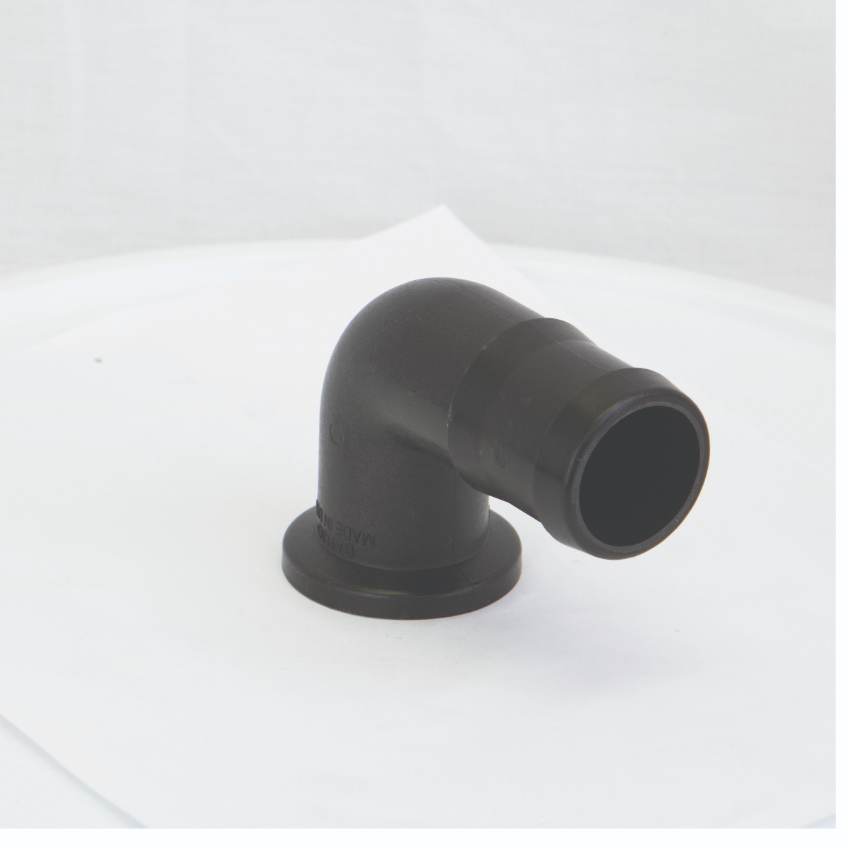 1" MANIFOLD FLANGE X 1-1/2" HOSE BARB 90DEG ELBOW