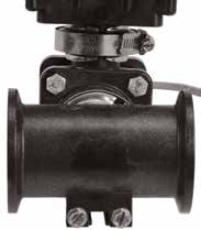 2" X 1" STD PORT MANIFOLD FLANGED TEE W/MTG BRACKET