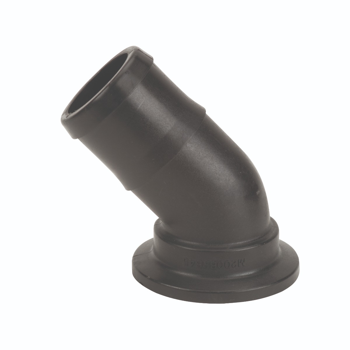 2" STD PORT MANIFOLD FLANGE X 2" HOSE BARB 45DEG ELBOW