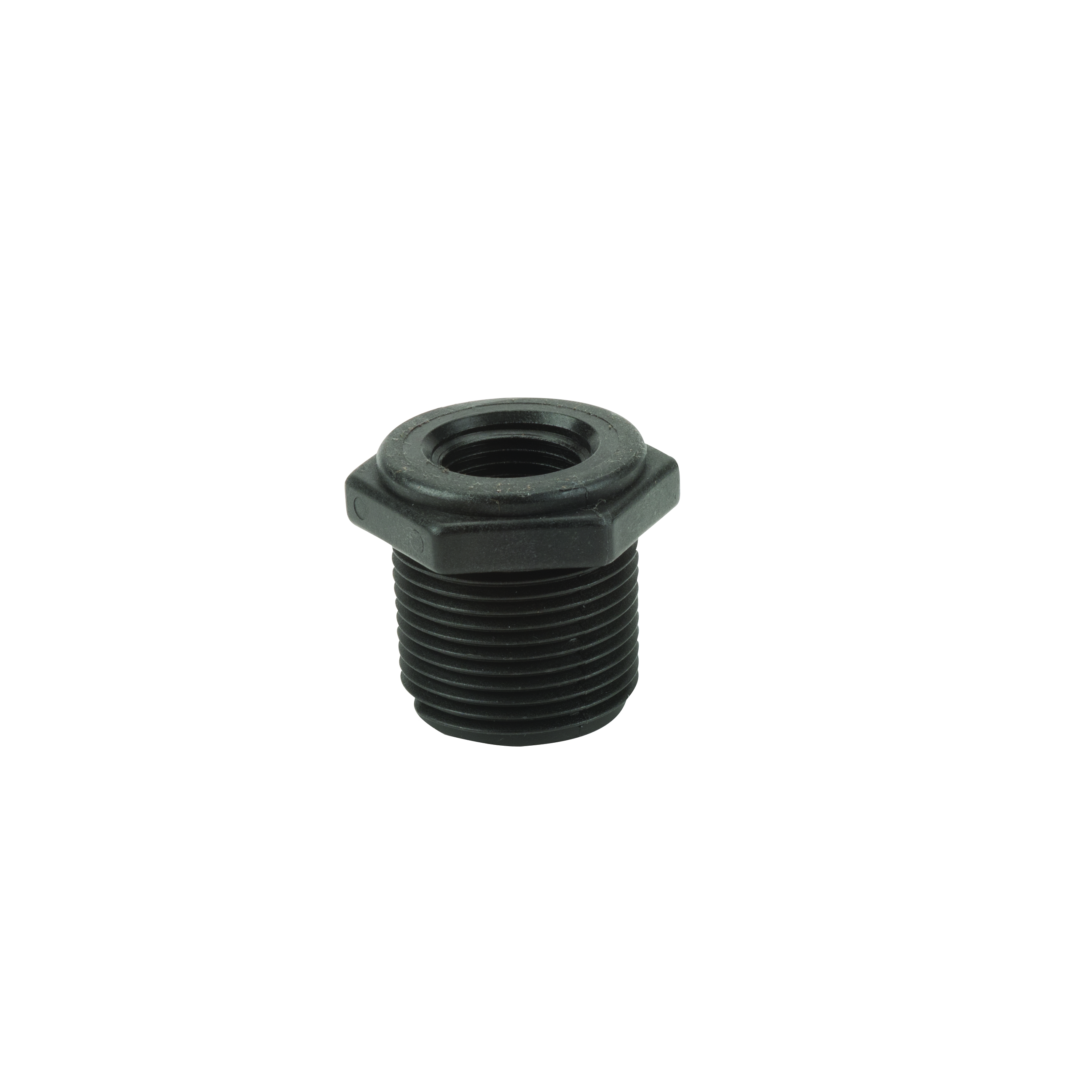 Pipe Fittings: Reducer Bushing .5 x 1 Inch MPT