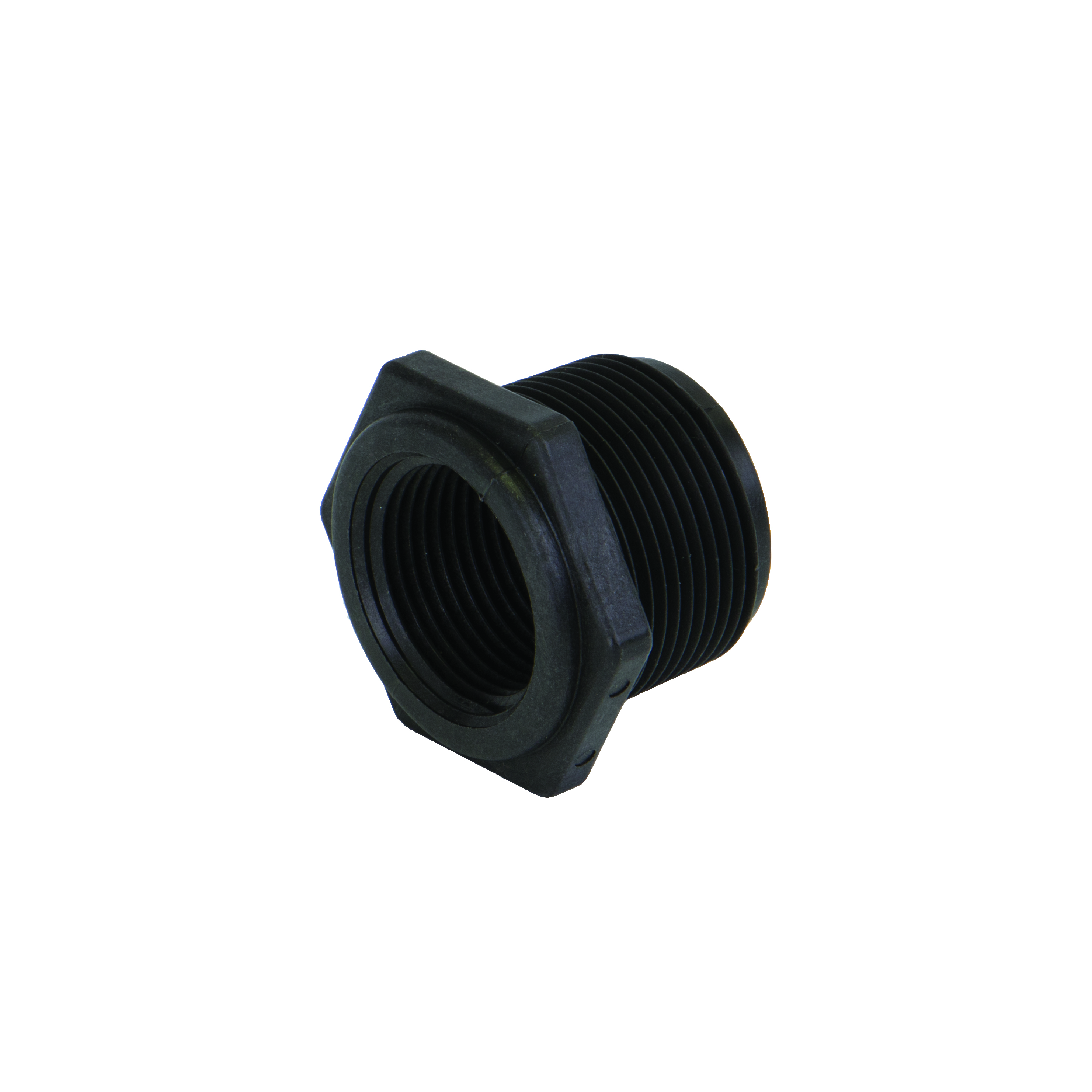 Pipe Fittings: Reducer Bushing 1 x 1.25 Inch MPT