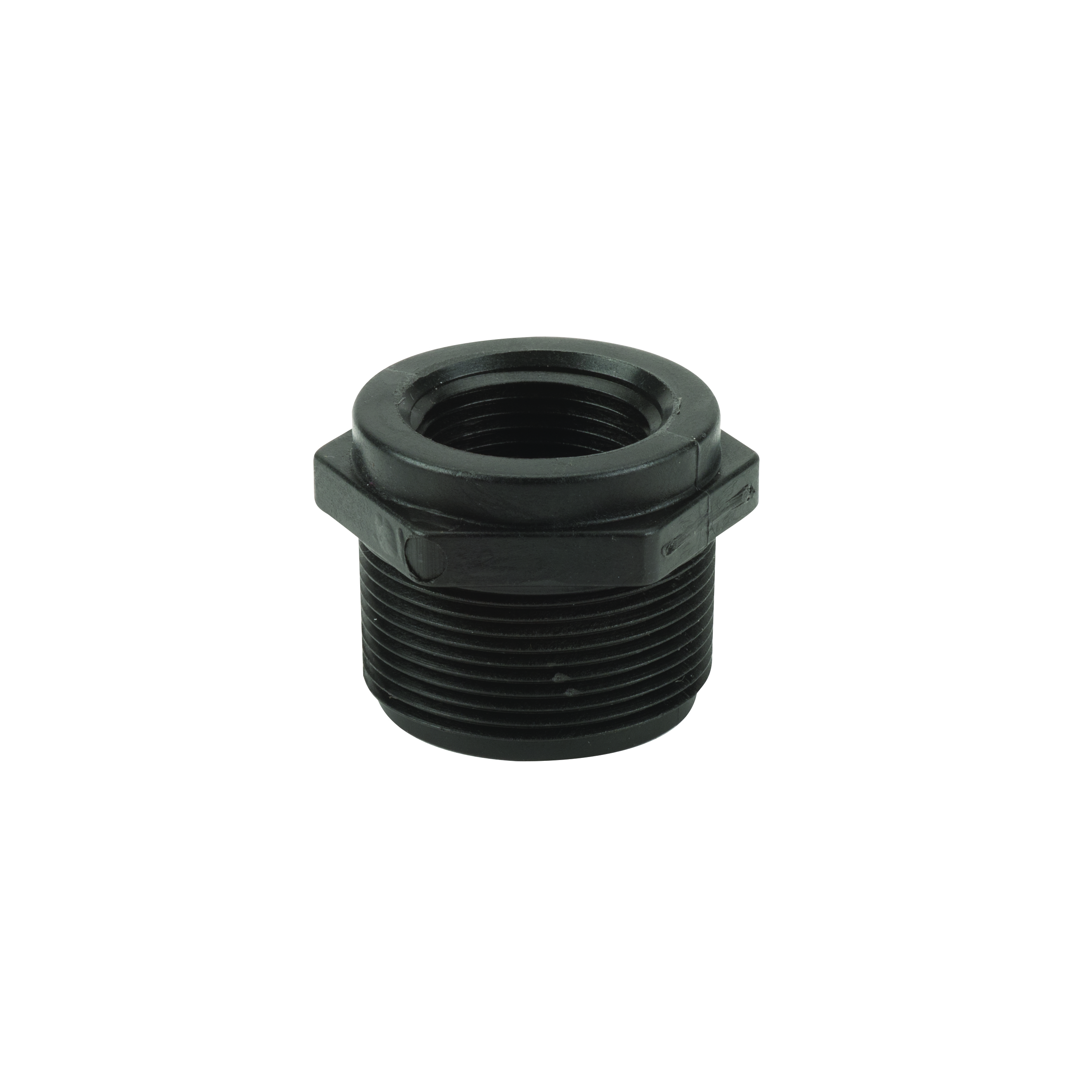 Pipe Fittings: Reducer Bushing 1 x 1.5 Inch MPT