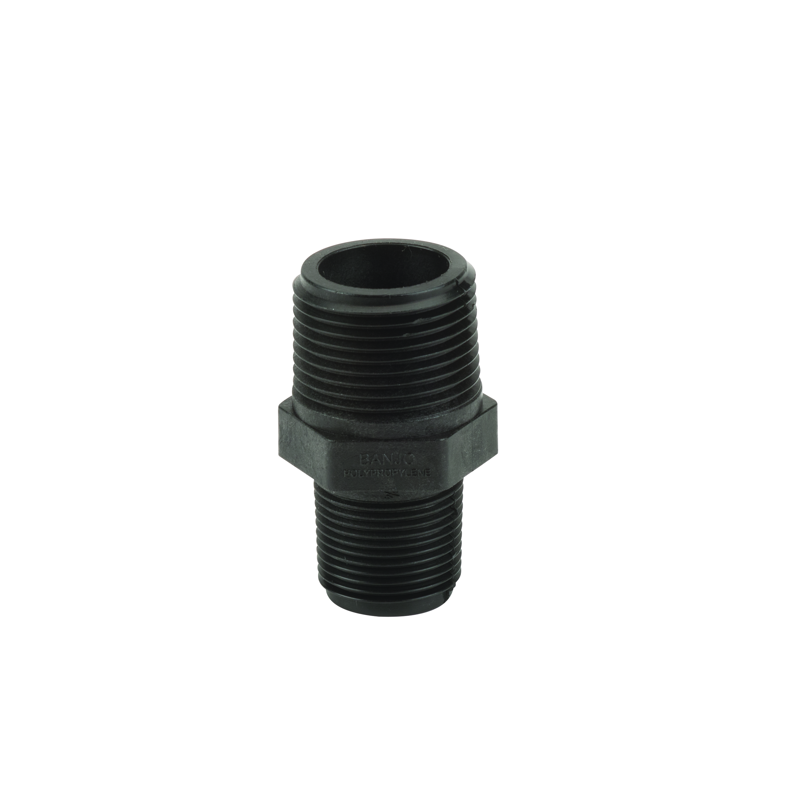 Polypropylene Pipe Fittings: Reducing Coupling 1 x .75 Inch Nipple