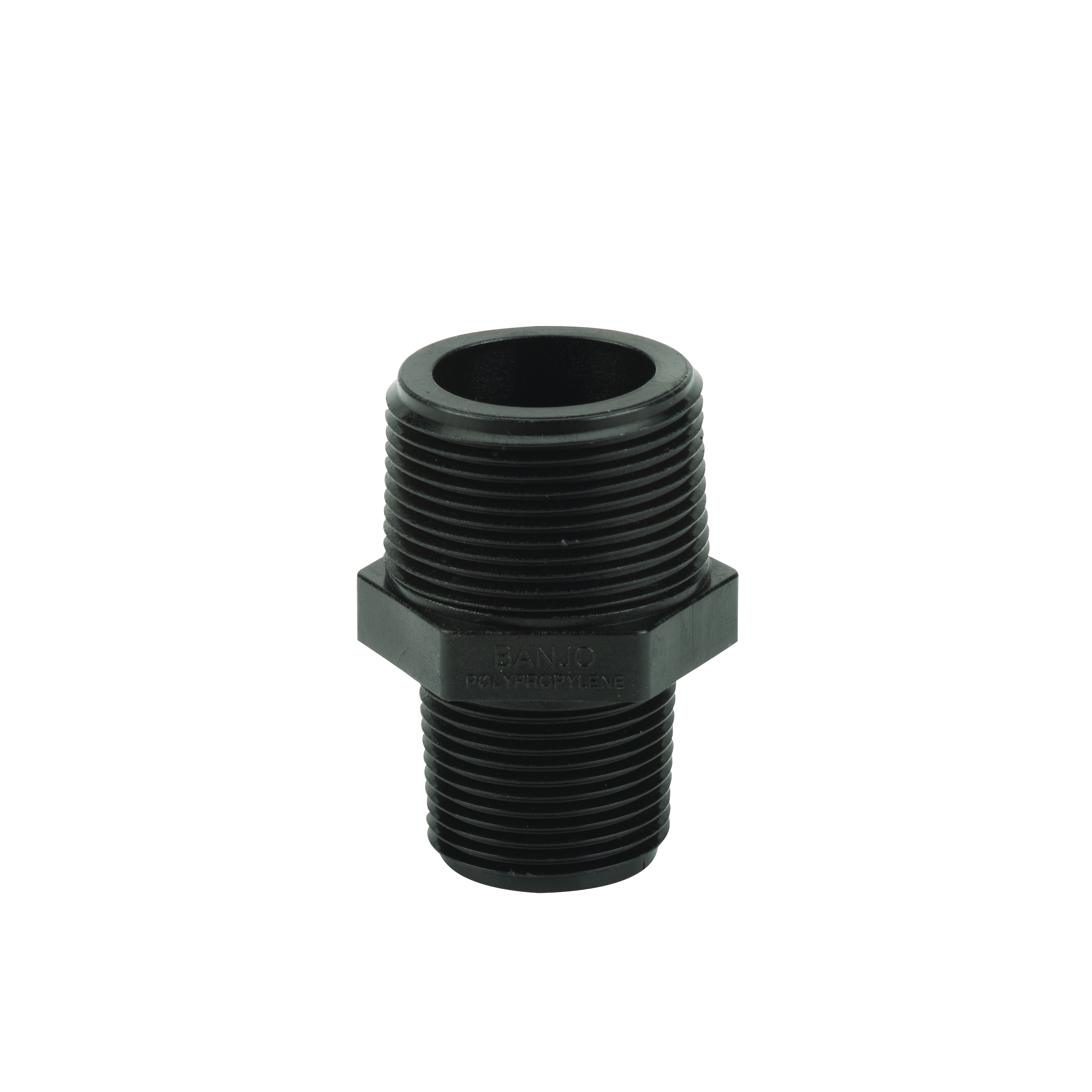 Polypropylene Pipe Fittings: Reducing Coupling 1.25 x 1 Inch Nipple