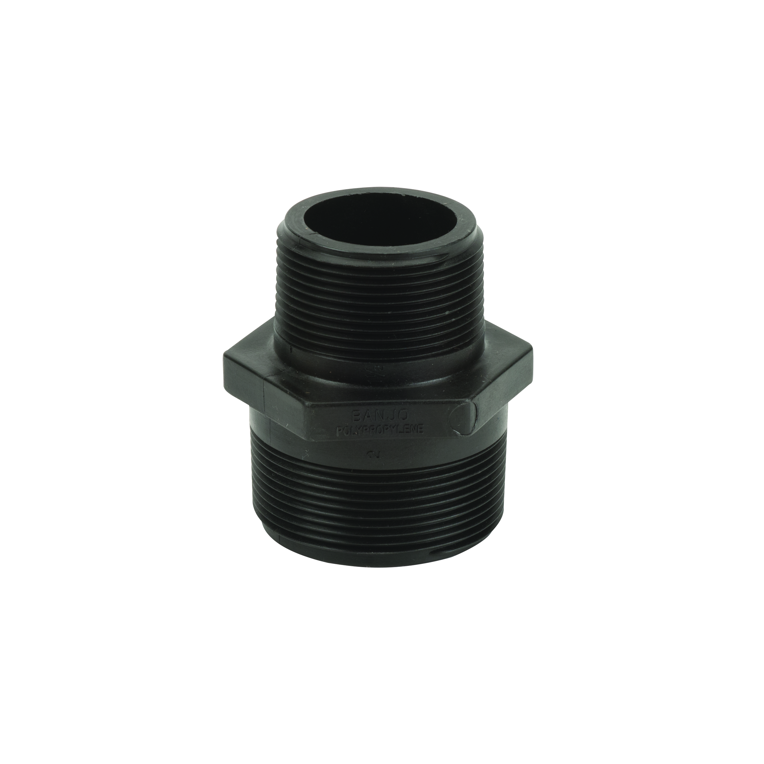 Polypropylene Pipe Fittings: Reducing Coupling 2 x 1.5 Inch Nipple