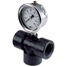 /4" POLY PIPE TEE WITH 1/4" FEMALE THREAD BANJO