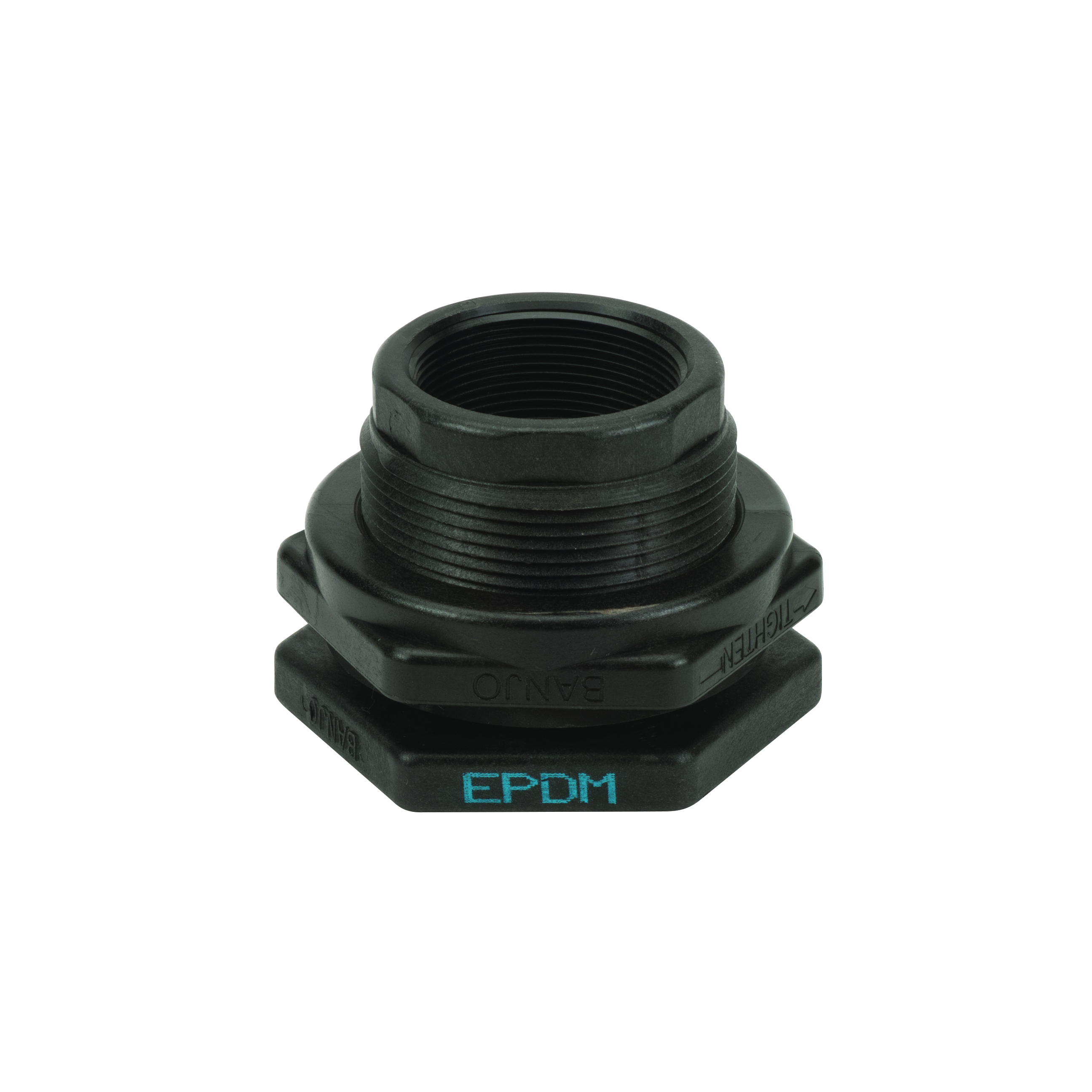 Bulkhead Tank Fittings: Flange Assembly EPDM 2 Inch Poly