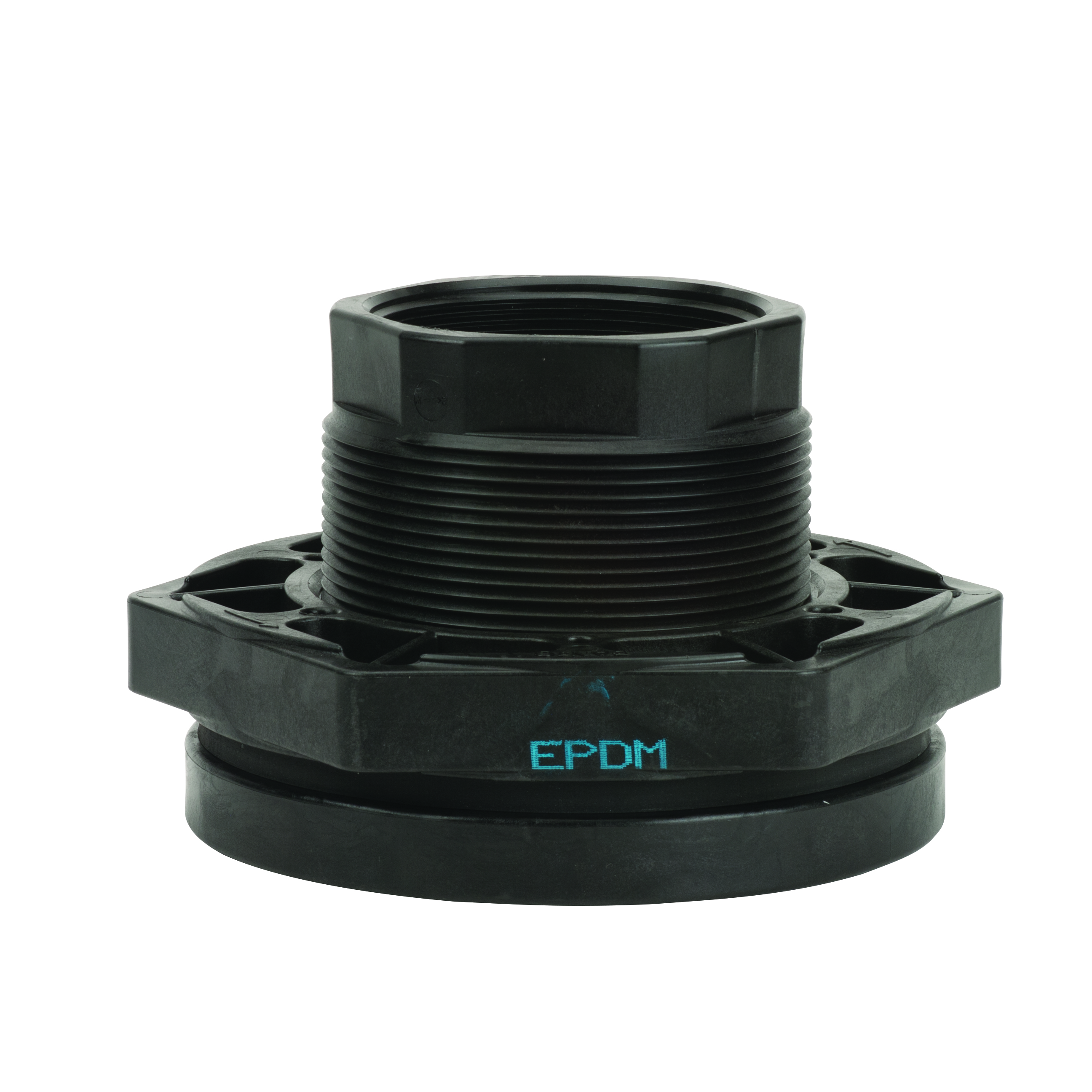 Bulkhead Tank Fittings: Flange Assembly EPDM 4 Inch Poly