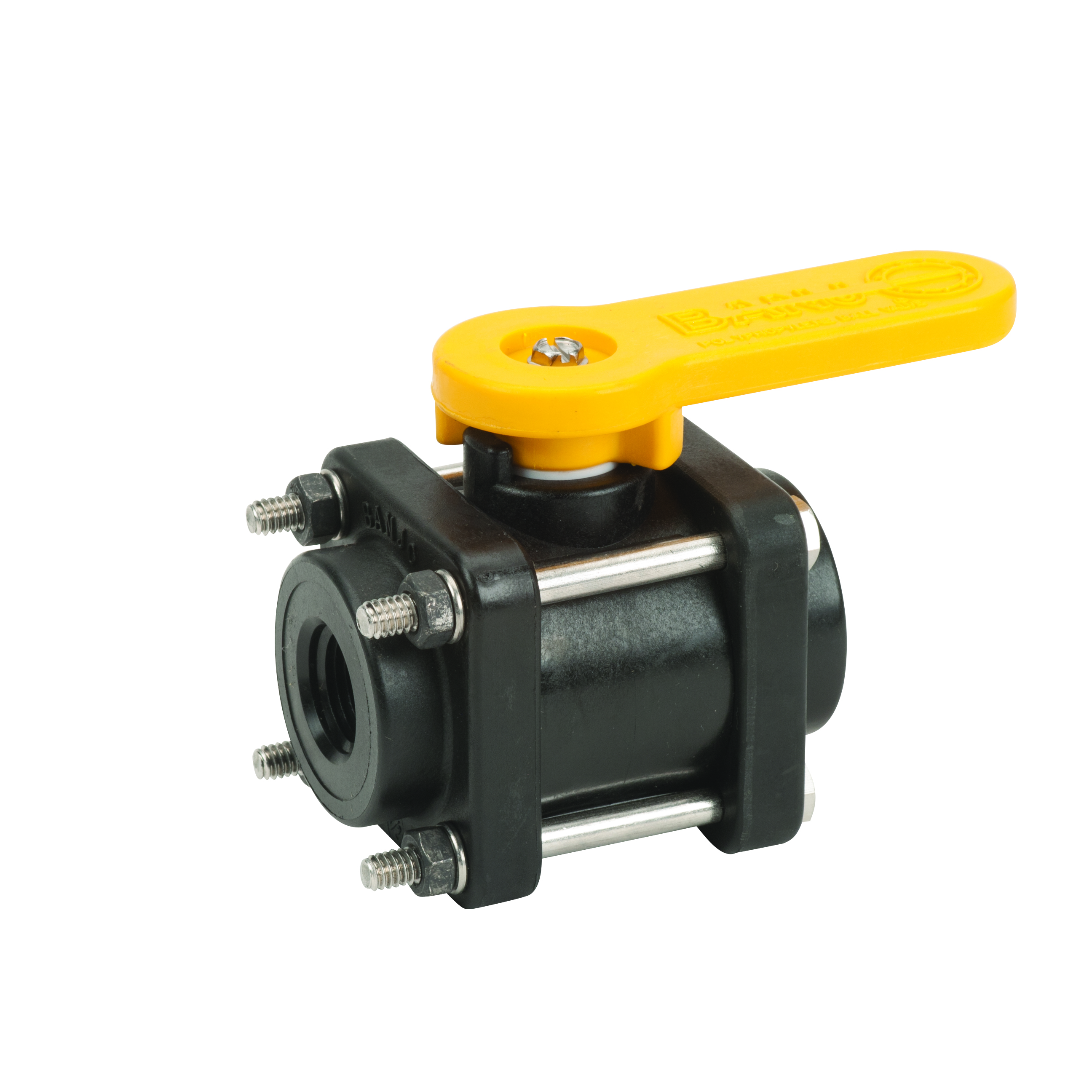 Full Port Bolted Valve: .5 x .75 Inch Poly Port
