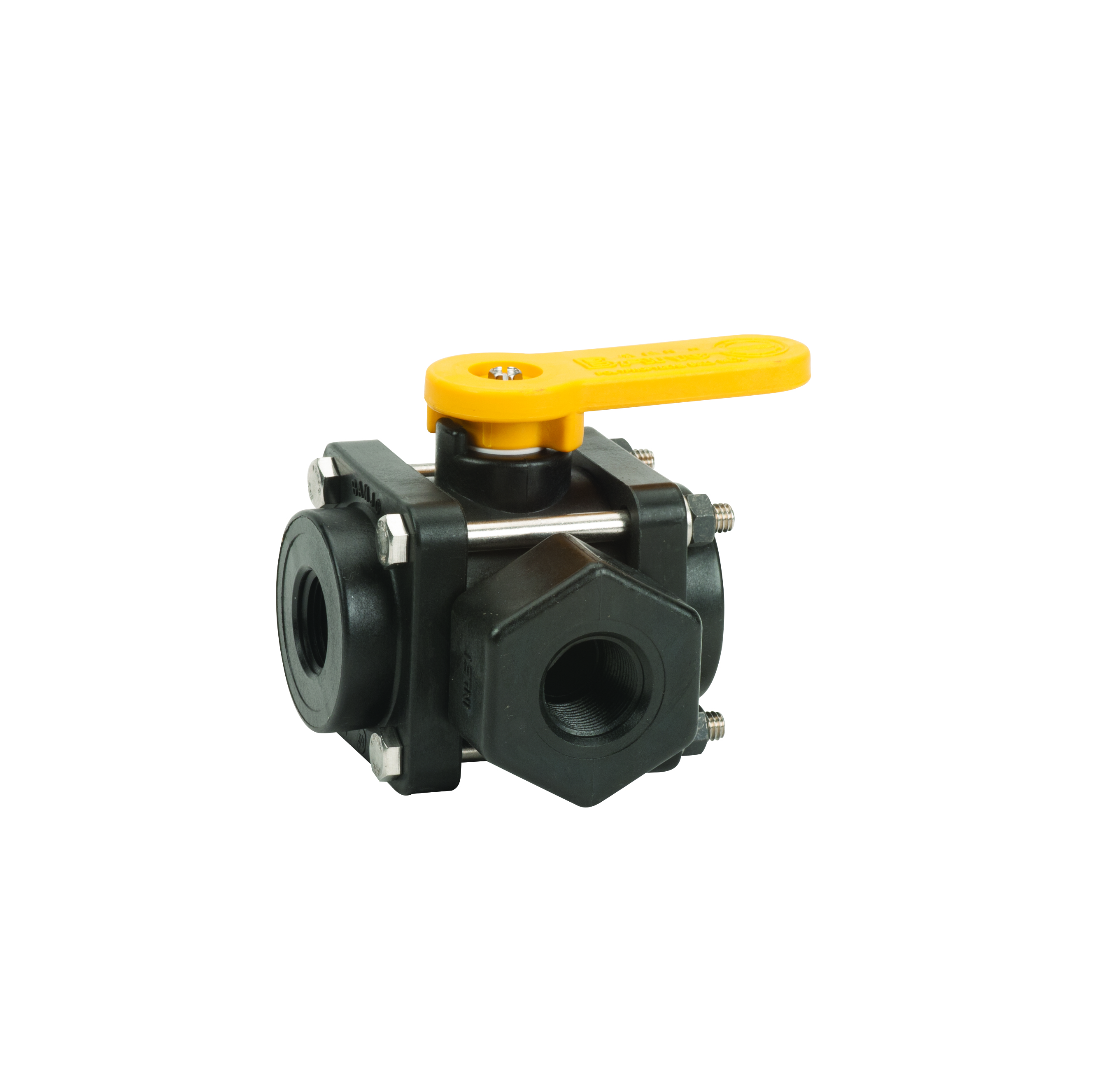 3 Way Valve: Full Port Side Load .75 x.75 Inch