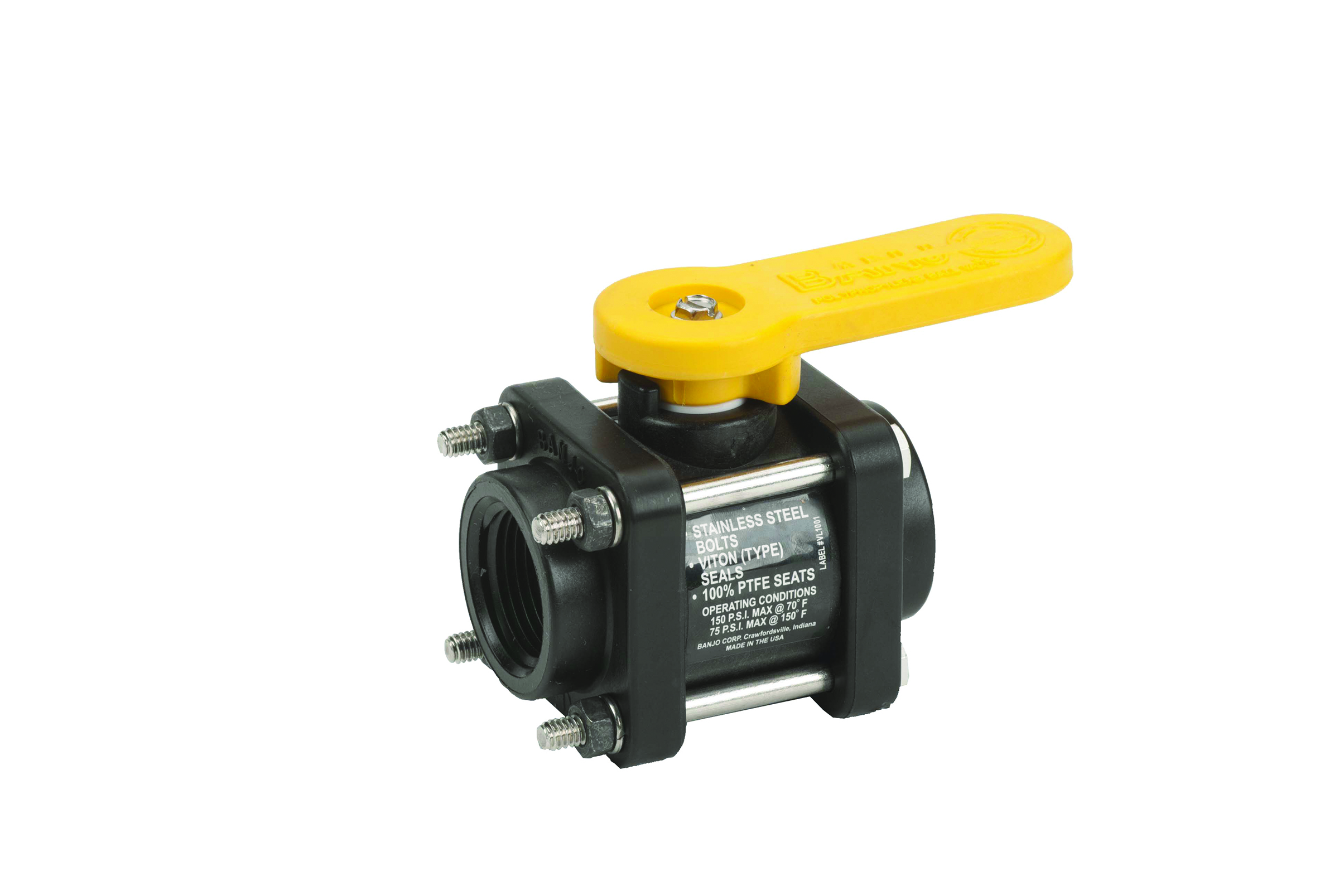 Bolted Valve: Standard 1 Inch Poly Bolted