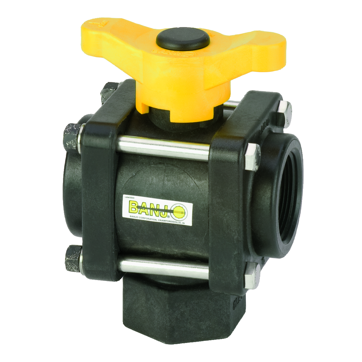 3 Way Valve: Full Port Bottom Load 1 .5 x 1 .5 Inch