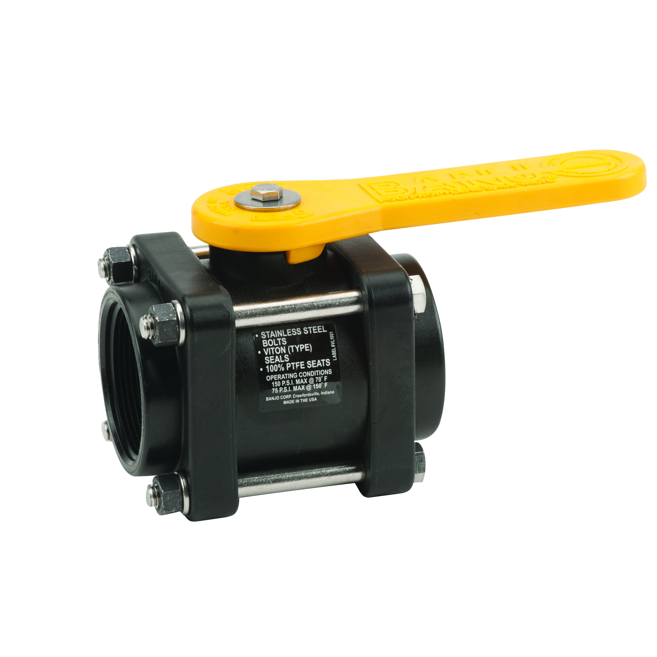 Polypropylene Valve: 2 Inch Standard Port