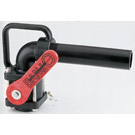 2" FPT X 1-1/2" NOZZLE PP STD PORT BV WITH ANGLE HOSE END