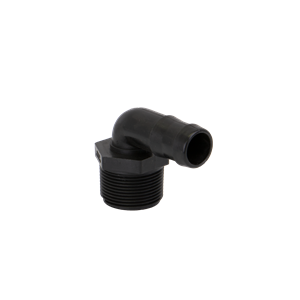 Pipe Fittings: MPT 1.25 x 1 Inch Hose Shank 90 Degree