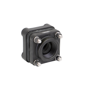 1-1/2" X 2" Threaded Bolted Tank Flange With EPDM Gasket