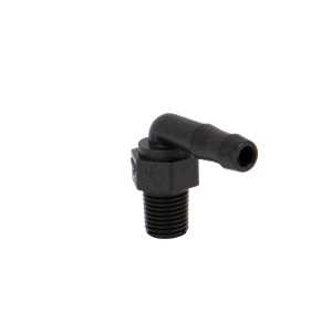 Pipe Fittings: MPT .25 x 3|8 Inch Hose Shank 90 Degree